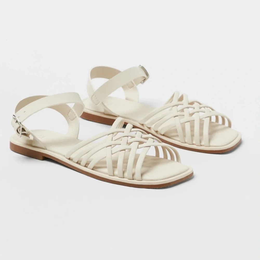 💫 Zara Flat Fisherman Sandals - New 💫 - Picture 11 of 11